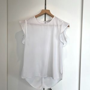 Aritzia Babaton Chaplin Blouse (White, XS)